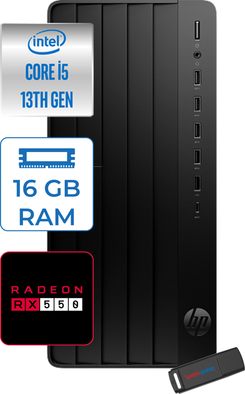 Pro Tower 290 G9 Intel® Core™ I5-13500 16GB 512GB SSD 4GB/RX550 WIN11PRO Mini Tower Masaüstü Bilgisayar 623Y0ET27P02+ZETTAUSBBELLEK
