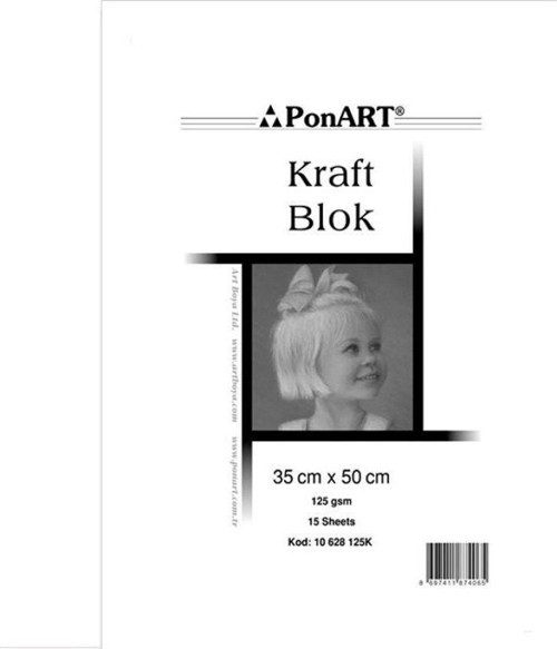 Kraft Defter Spralli 35x50 cm. 15 Yaprak