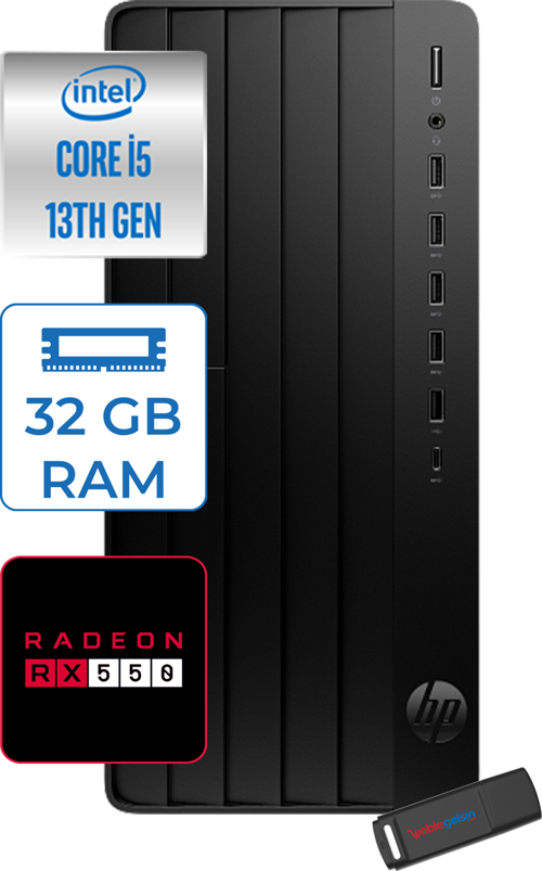 Pro Tower 290 G9 Intel® Core™ I5-13500 32GB 4tb SSD 4GB/RX550 WIN11PRO Mini Tower Masaüstü Bilgisayar 623Y0ET27P15+ZETTAUSBBELLEK