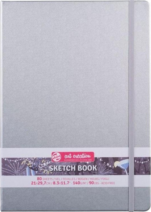 Art Creation Sketchbook Sert Kapak Eskiz Defteri 140 gr 21x29,7 cm 80 yp SILVER