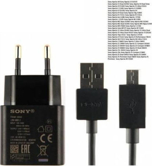 Sony Uyumlu Xperia Z1 C6903 Şarj Aleti Ve Data Kablosu Uch10 Micro Usb