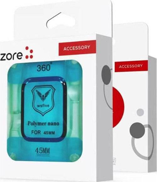 Apple Watch 7 45mm Zore Polymer Nano Ekran Koruyucu + Kolay Uygulama Aparatlı