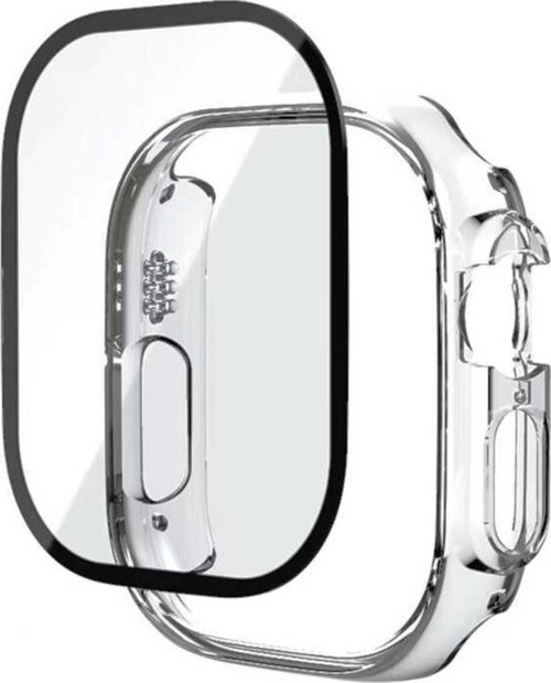 Apple Watch Ultra 49mm Zore Watch Gard + PMMA Şeffaf Kasa ve Ekran Koruyucu