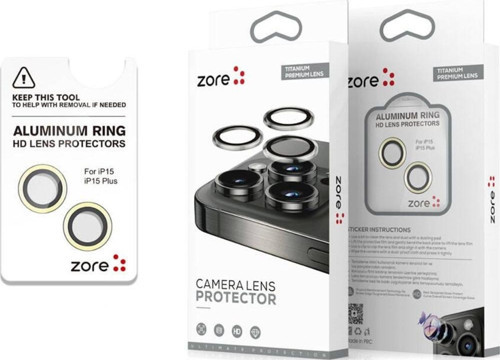 Apple iPhone 15 Plus Zore CL-15 Parmak İzi Bırakmayan Anti-Reflective Kamera Lens Koruyucu