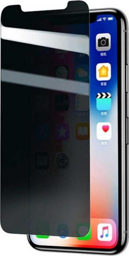 Apple iPhone X Zore Rika Premium Privacy Temperli Cam Ekran Koruyucu