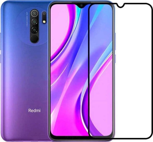 Xiaomi Redmi 9 Zore Kenarları Kırılmaya Dayanıklı Cam Ekran Koruyucu