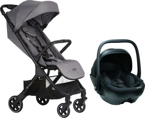 MINI by Buggy SNAP Travel Sistem Bebek Arabası Grey Merkürbebe Guardix Anne Kucağı Siyah