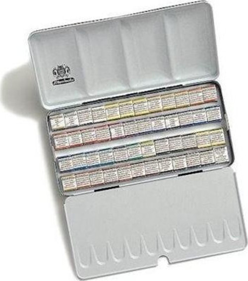 Horadam Aquarell Taş Sulu Boya 1/2 Tablet 48 Renk Metal Set