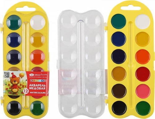 Tsvetik Balmumu Bazlı Sulu Boya 12 Renk Sarı