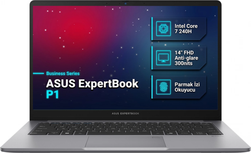 ExpertBook P1 Intel Core 7 240H 16GB 512GB SSD 14" Freedos Laptop P1403CVA-C716512G0D