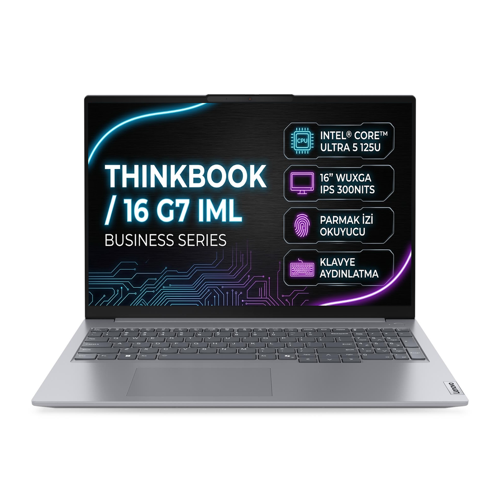 ThinkBook 16 G7 IML Intel Core Ultra 5 125U 32GB 512GB SSD 16" W11P Laptop 21MS005KTR 008