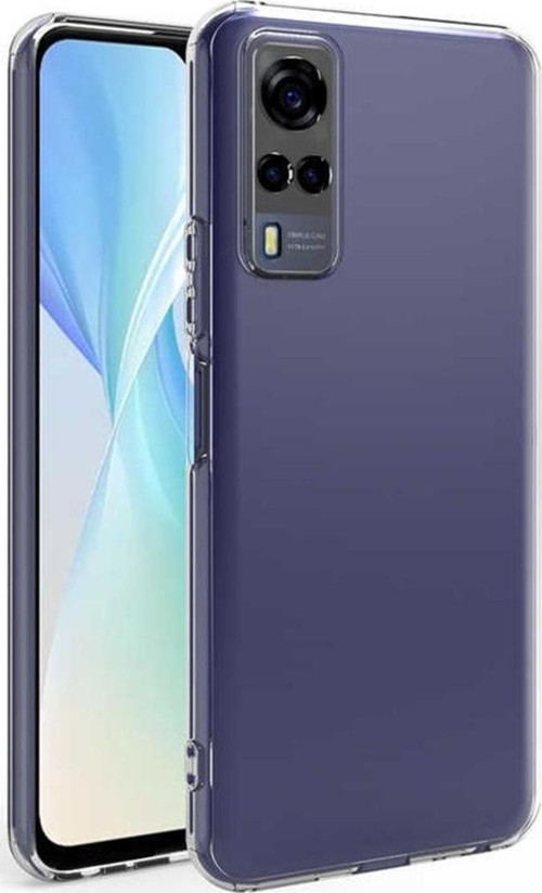 Vivo Y53s Kılıf Kamera Korumalı Silikon Şeffaf Arka Kapak