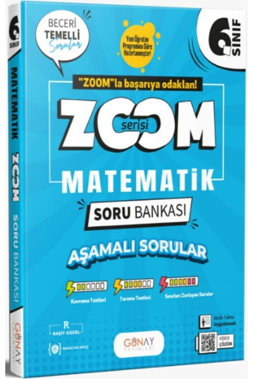 6. Sınıf Matematik Zoom Soru Bankası Günay Yayınları