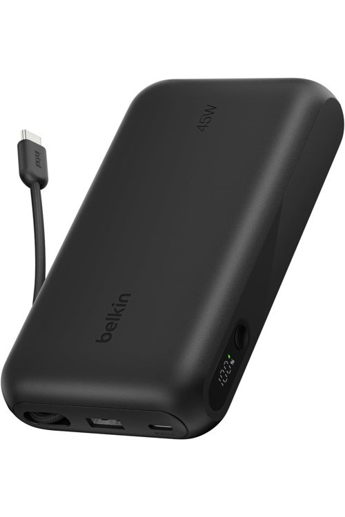 Ultracharge 20000 Mah 45W Usb-C Kablolu Ve Ekranlı Power Bank, Siyah