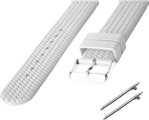 22 mm Silikon Baskılı Desenli Saat Kordonu Kayışı