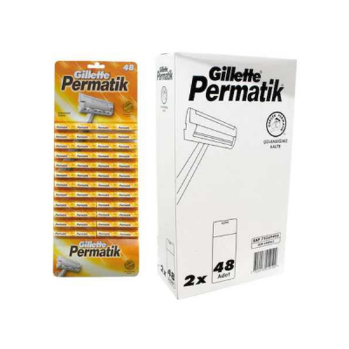 PERMATİK TEK SAPLI JİLET 96 PARÇA (5680)