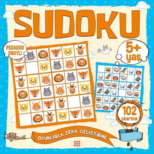 Çocuklar İçin Sudoku 5+Yaş - Çıkartmalı