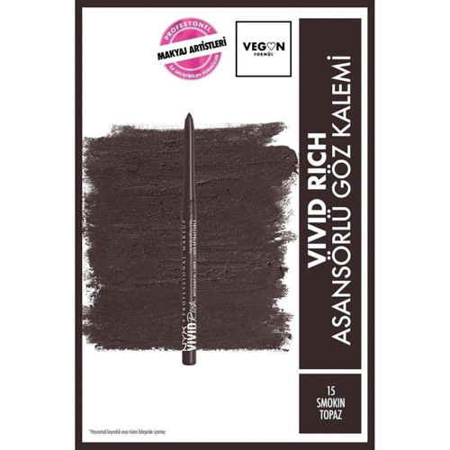 Professional Makeup Vivid Rich Asansörlü Göz Kalemi - 15 Smokin Topaz