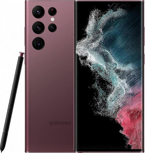 Yenilenmiş Galaxy S22 Ultra Burgundy 128GB B Kalite (12 Ay Garantili)