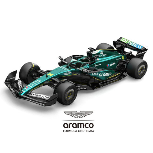 1:43 Aston Martin Aramco F1 Çek Bırak Metal Araba - Diecast Formula 1 Yarış Aracı