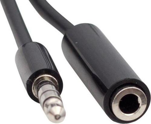 3.5 MM ERKEK/DİŞİ 4 BOĞUMLU AUX STEREO UZATMA 1.5 METRE POŞETLİ KABLO (2818)