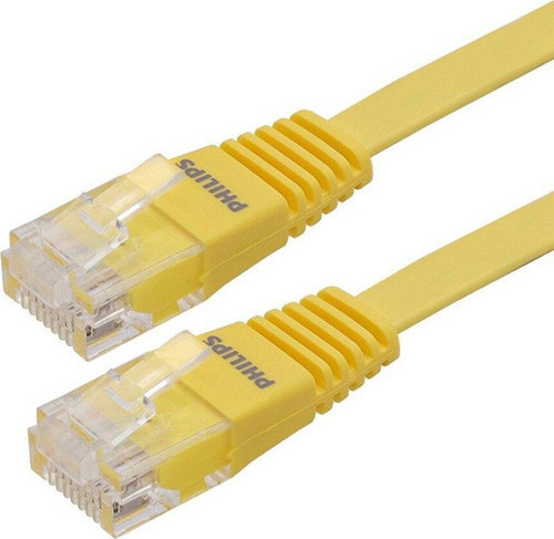 PHILIPS SWA1949W/93-3 SARI YASSI FLAT UTP 3 METRE CAT6 KABLO POŞETLİ (2818)