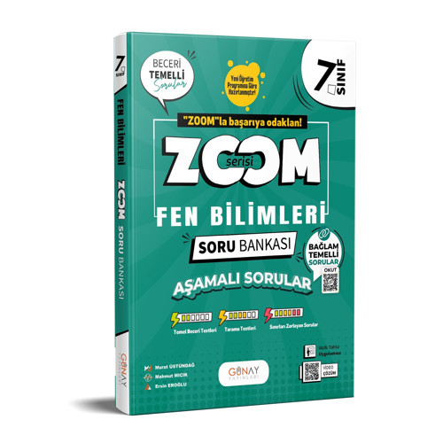 7. Sınıf Fen Bilimleri Zoom Soru Bankası Günay Yayınları