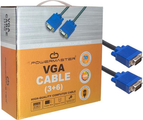 VGA KABLO 15 PİN 3+6 ERKEK/ERKEK 20 METRE KUTULU (2818)