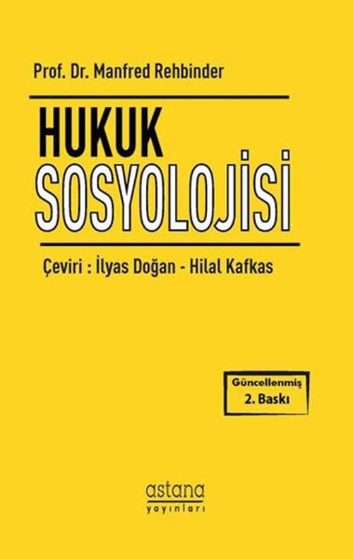 Astana Yayınları Hukuk Sosyolojisi