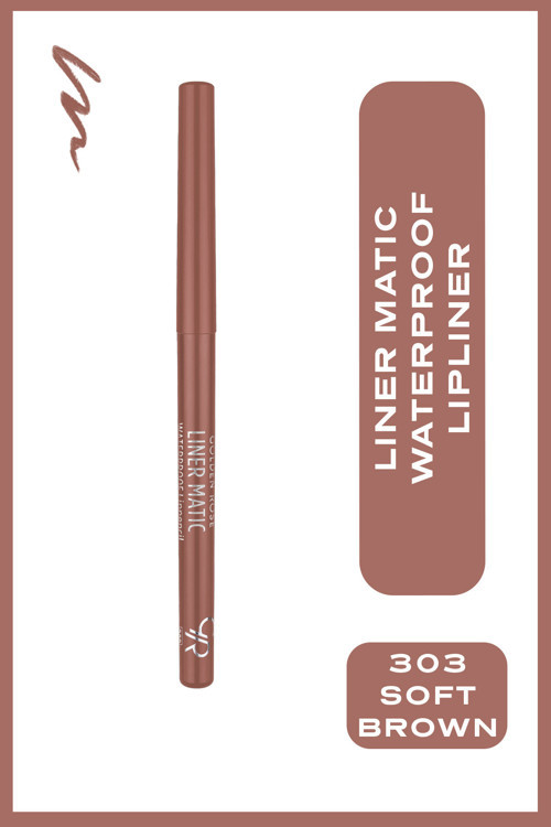 Liner Matic Waterproof Lippencil - Suya Dayanıklı Dudak Kalemi No:303 Soft Brown