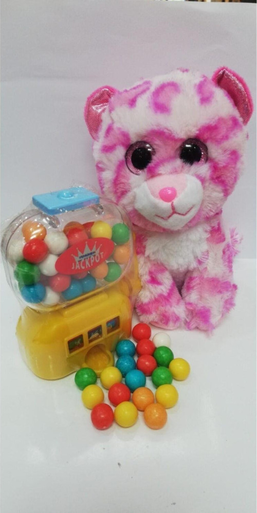 2 Si 1 Arada / Sevimli Arkadaşım Pembe Pink Panter 15 Cm Ve Jackpot Sakız Makinası