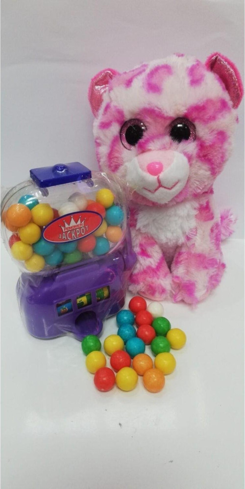 2 Si 1 Arada / Sevimli Arkadaşım Pembe Pink Panter 15 Cm Ve Jackpot Sakız Makinası