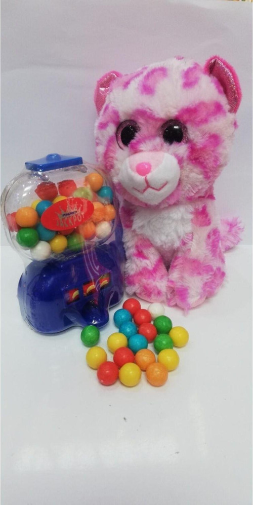 2 Si 1 Arada / Sevimli Arkadaşım Pembe Pink Panter 15 Cm Ve Jackpot Sakız Makinası