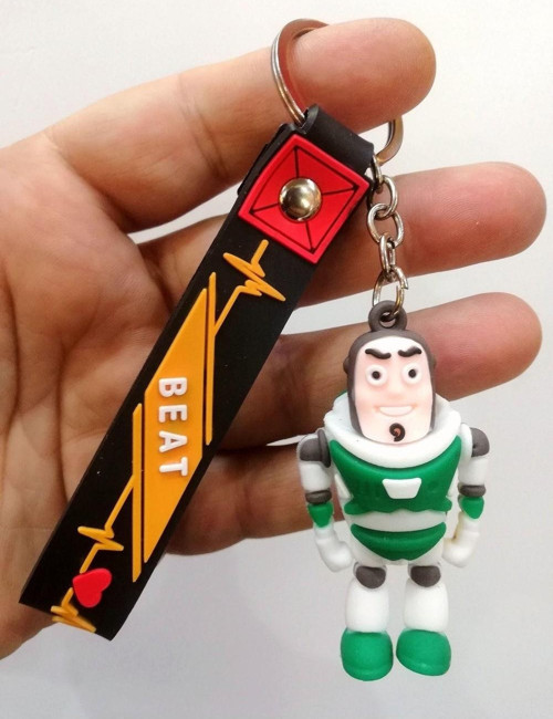Efsane Süper Kahraman Toy Story Buzz Karakter Oyuncak Silikon Anahtarlık Çanta Süsü Aksesuar Kolleks