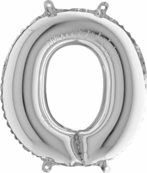 O Harf Folyo Balon Gümüş Silver 100 Cm, Doğum Günü, Yaş Günü, Parti, Özel Gün, Sürpriz, Hediye