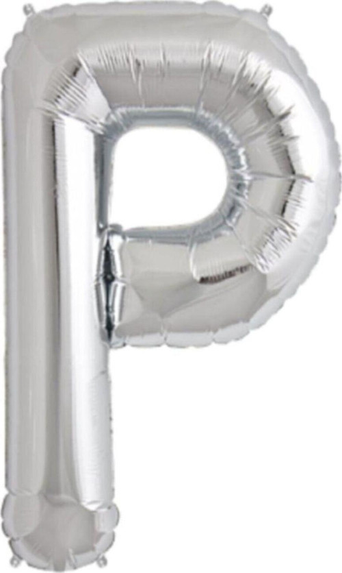 P Harf Folyo Balon Gümüş Silver 100 Cm, Doğum Günü, Yaş Günü, Parti, Özel Gün, Sürpriz, Hediye