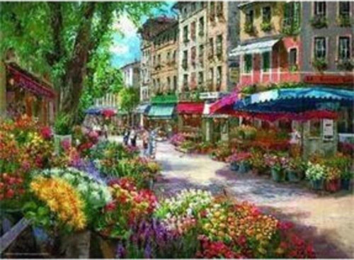 Puzzle Paris Çiçek Pazarı 1000 Parça Puzzle Puzzle-ana.3106
