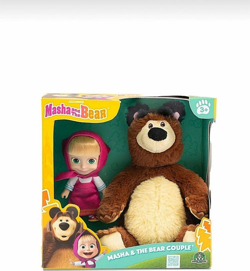 Sevimli Maşa Ile Koca Ayı Oyuncak Bebek Masha And The Bear Maşa Et Bebek Peluş Ayı