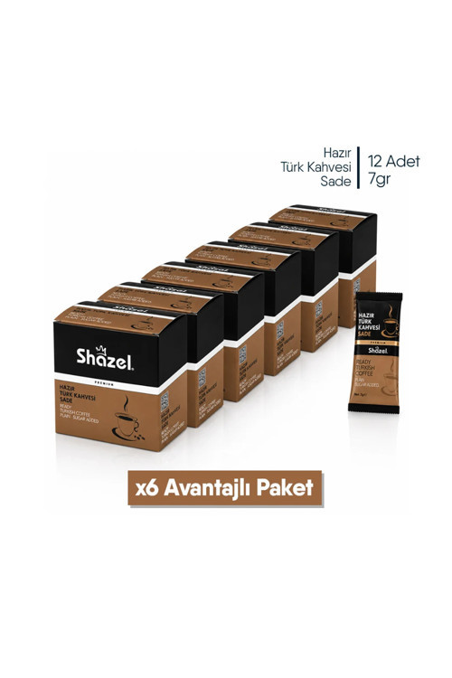 Hazır Türk Kahvesi Sade x 6 Adet