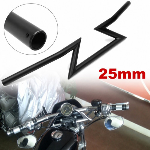 Chopper Cafe Racer Direksiyon Gidon Universal 25 mm Siyah 025B