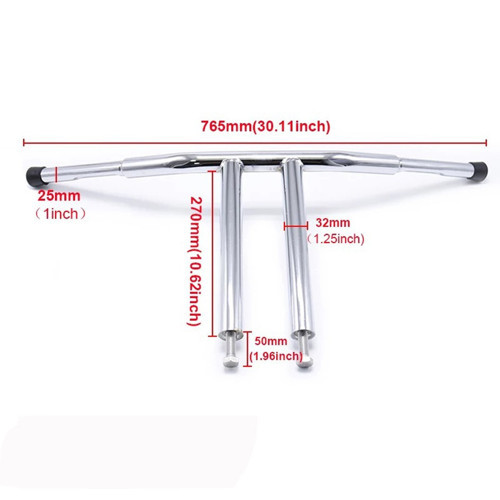 Chopper Bobber Dyna/Softail T Gidon Bar 25mm Nikelaj Krom