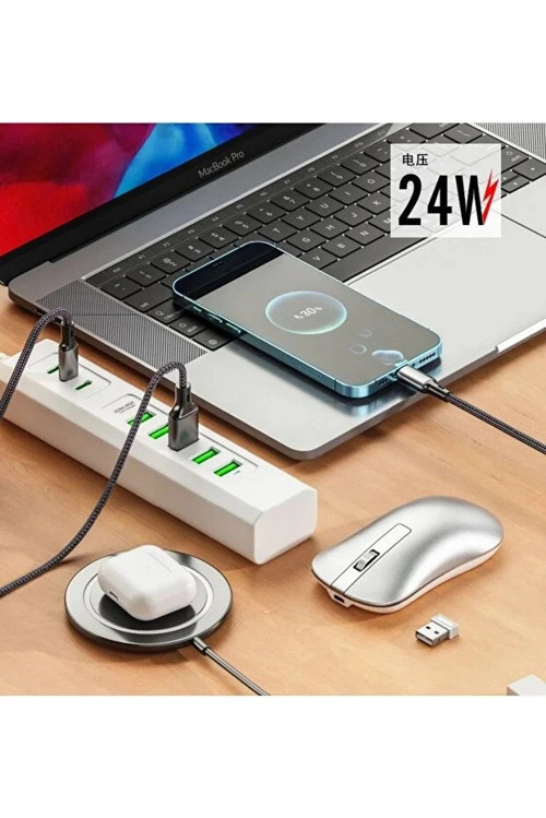 Vothoon 8 Portlu Çoklu USB Şarj İstasyonu 5 USB + 3 Type-C Masaüstü Çoklu Şarj Cihazı 4