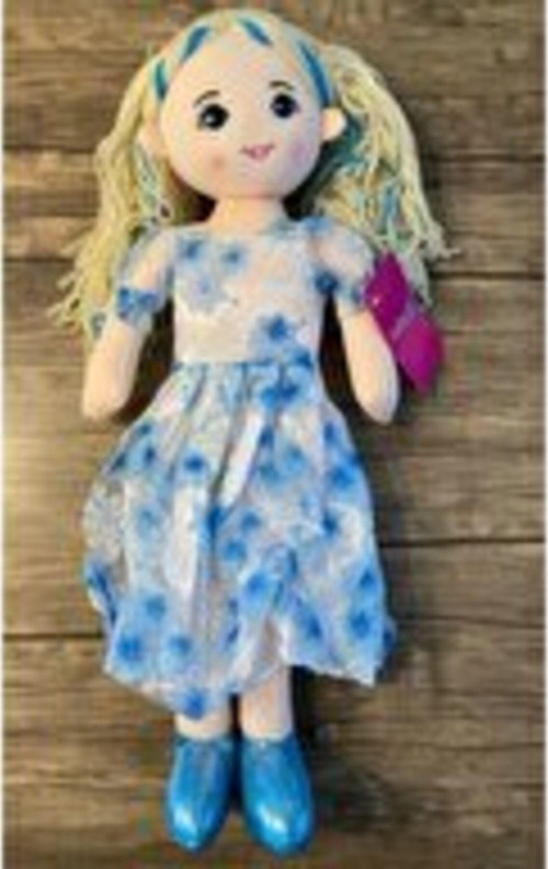 Sevimli Şirin Güzel Elbiseli Bebek 60 Cm - Mavi