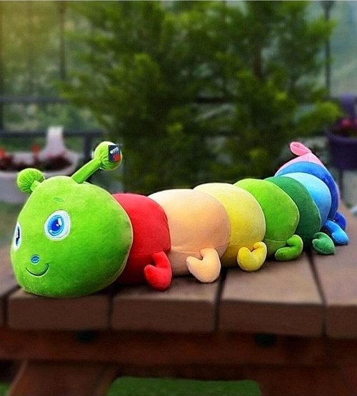 Sevimli Uyku Arkadaşım Büyük Renkli Tırtıl 70 Cm