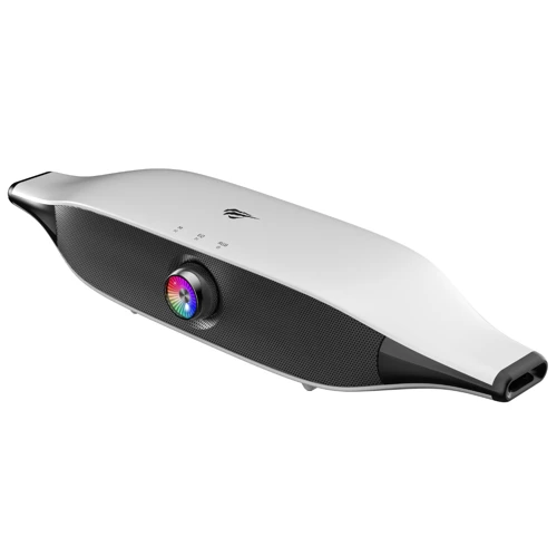 Gamenote SK218 RGB Oyuncu Kablolu Bluetooth Hoparlör - Çift Modlu Bilgisayar Hoparlörü - Beyaz
