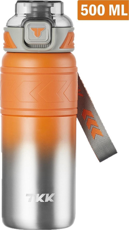TKK 500 ML Çelik Termos Çift Kullanım Pipetli/Rahat İçim -12/24 Sıcak-Soğuk- Yalıtım -2022500ML