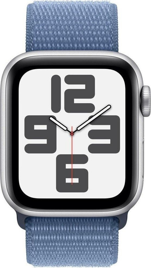 Watch SE 2.Nesil (2023) GPS + Cellular 40mm Silver Aluminium Case with Winter Blue Sport Loop
