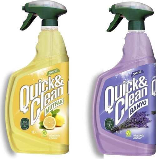 Quick & Clean Limon-Lavantal Yüzey Temizleyici 2 X 1 Lt