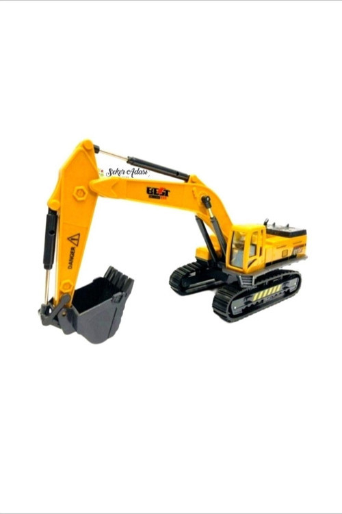 Excavator Kepçe 30 Cm Oynar Gövdeli Paletli Kazıcı Oyuncak Model Ekskavatör Iş Inşaat Yol Makinaları