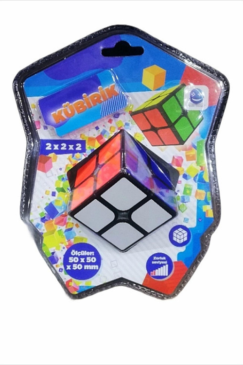 Kaliteli Kübirik Kübik Küp 2x2x2 Rubik Akıl Ve Zeka Küpü Oyunu- Öğretici Çözüm Kitapçığı Hediyeli